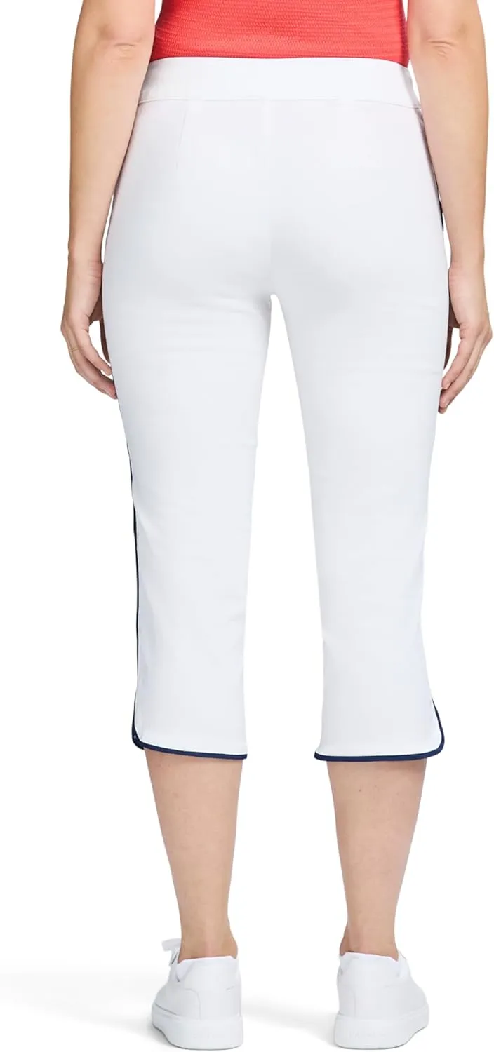 IZOD Women's Athletic Capri Pants Performance Stretch Travel Golf