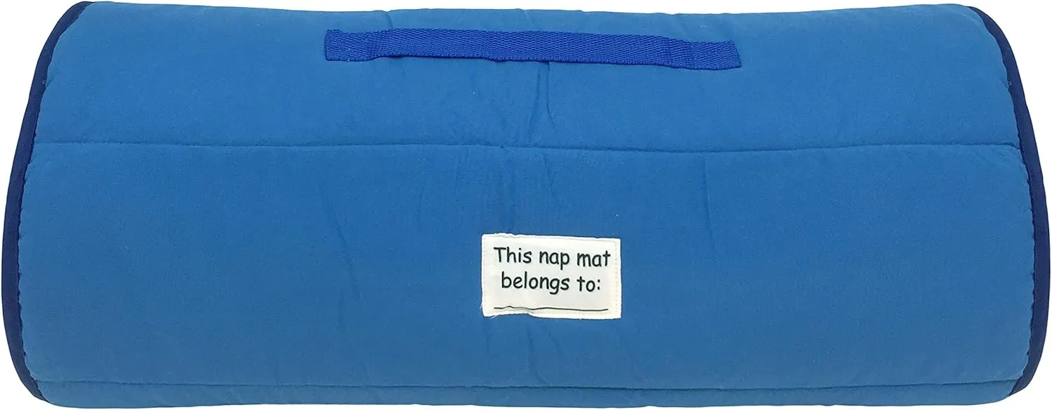 Jay Franco Sesame Street Me So Hungry Nap Mat - Built-in Pillow and Blanket Featuring Cookie Monster - Super Soft Microfiber Kids'/Toddler/Children's Bedding, Ages 3-5