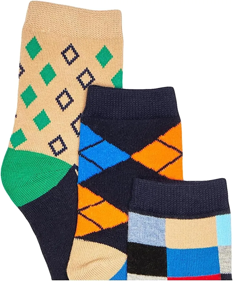 Jefferies Socks Boys' Little Fun Colorful Dress Crew Socks 6 Pair Pack