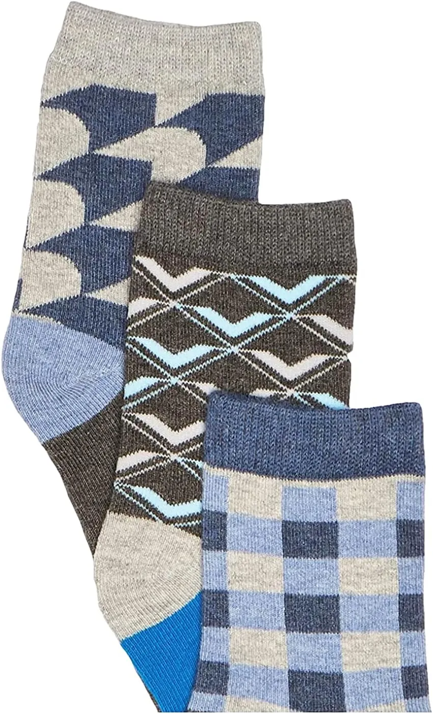 Jefferies Socks Boys' Little Fun Colorful Dress Crew Socks 6 Pair Pack