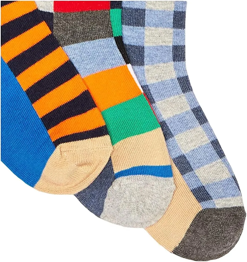 Jefferies Socks Boys' Little Fun Colorful Dress Crew Socks 6 Pair Pack