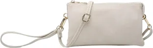JEN & CO. Riley Small Crossbody Bags Vegan Leather Wristlet Wallets Clutch Purses Shoulder Handbag for Women