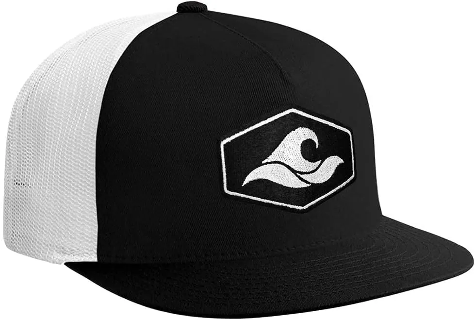 Joe's USA Koloa Surf Hexagon Patch Logo MESH Snapback Hats