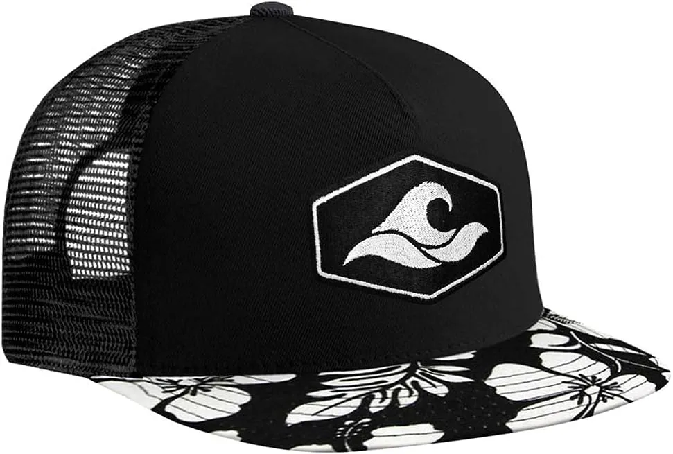 Joe's USA Koloa Surf Hexagon Patch Logo MESH Snapback Hats