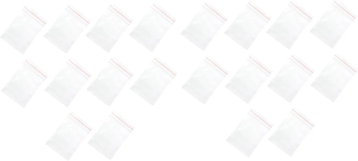jojofuny Jewelry Bags for Earrings Bracelets Pearls Jade 1000pcs Reusable Seal Bag Waterproof Storage