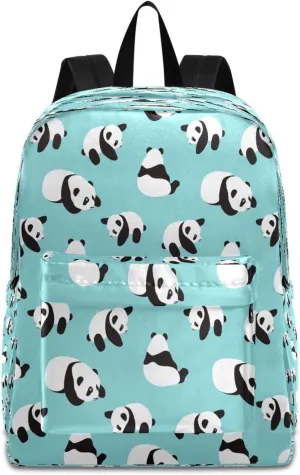 JSTEL Panda Backpack for School Elementary,Kid Bookbag Panda Toddler Backpack Teenager School Backpack