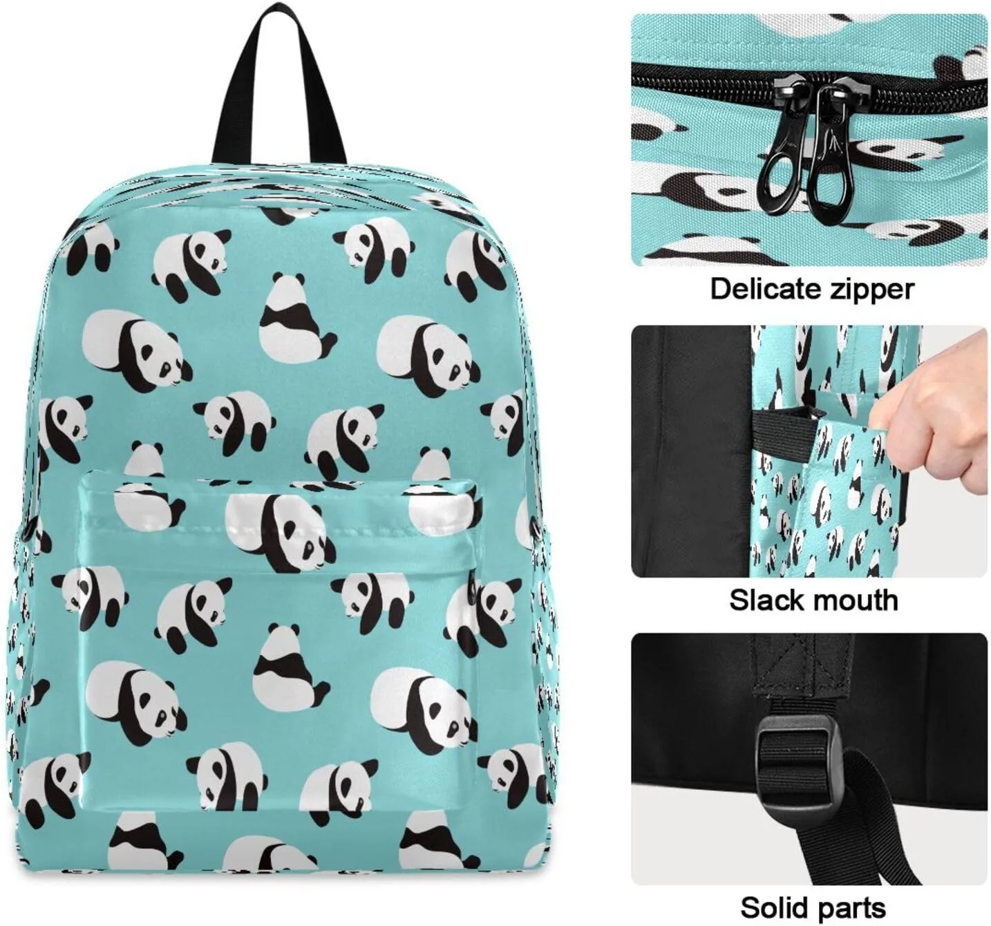 JSTEL Panda Backpack for School Elementary,Kid Bookbag Panda Toddler Backpack Teenager School Backpack