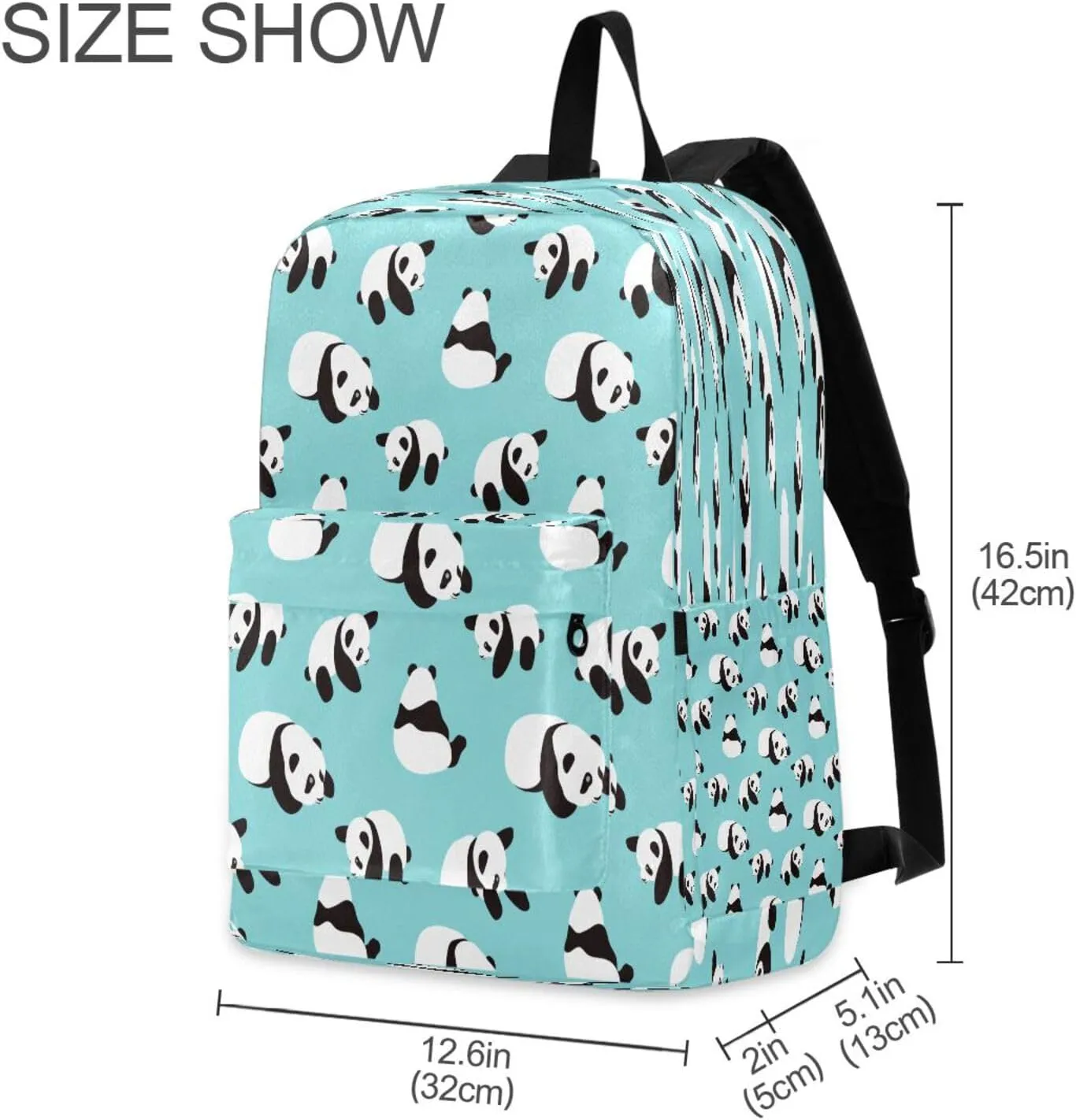 JSTEL Panda Backpack for School Elementary,Kid Bookbag Panda Toddler Backpack Teenager School Backpack