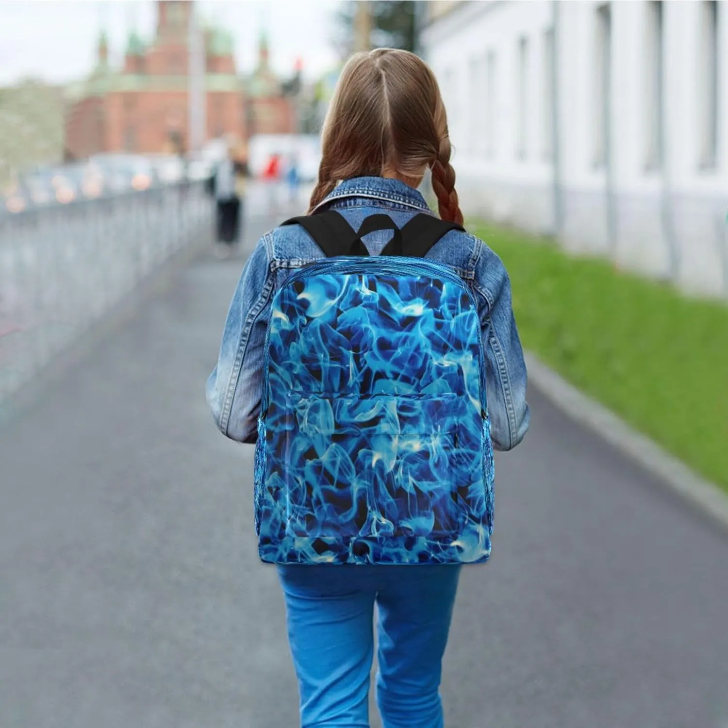 JSTEL Smoke Backpack for School Elementary,Kid Bookbag Smoke Toddler Backpack Teenager School Backpack