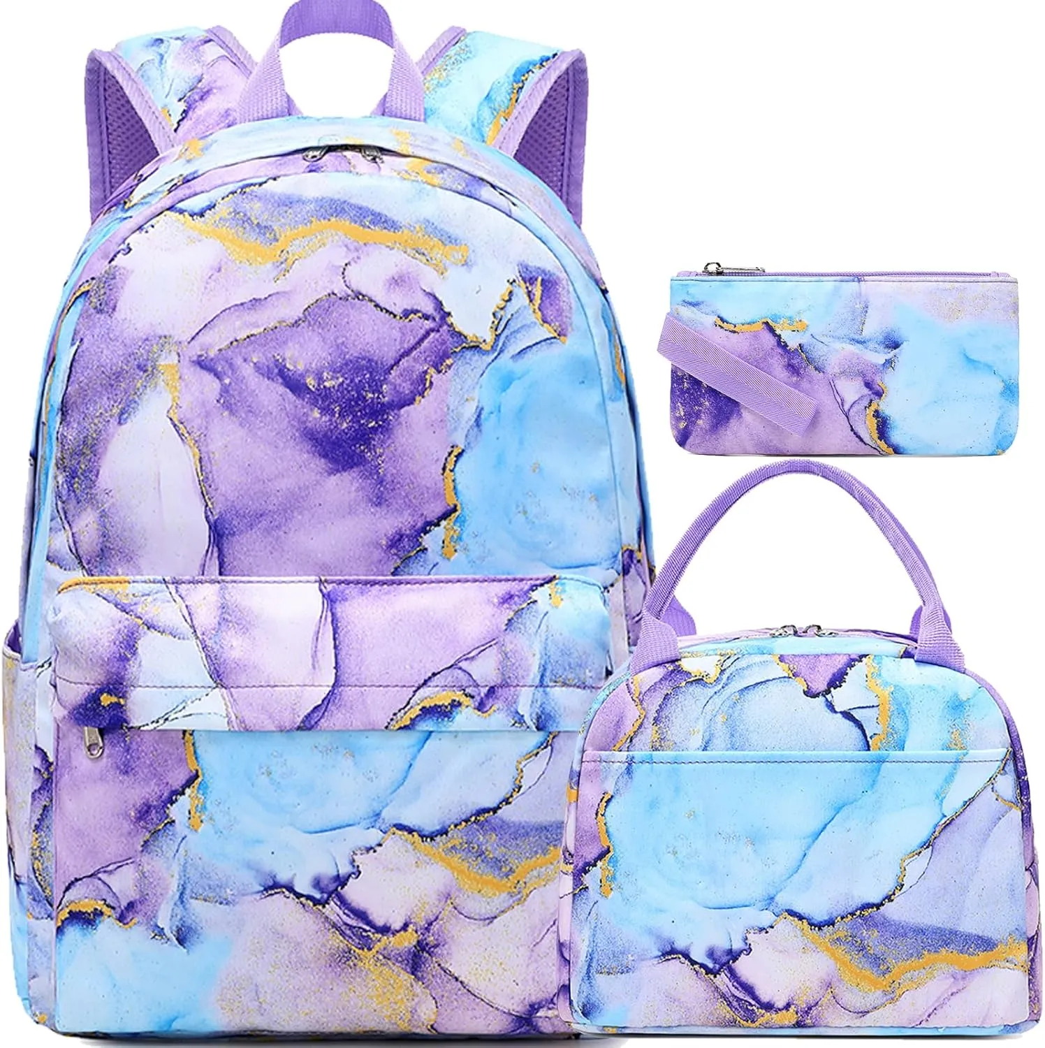 Jumpopack Backpack for Girls School Bag With Lunch Box - Kids Bookbag for Teen Girls