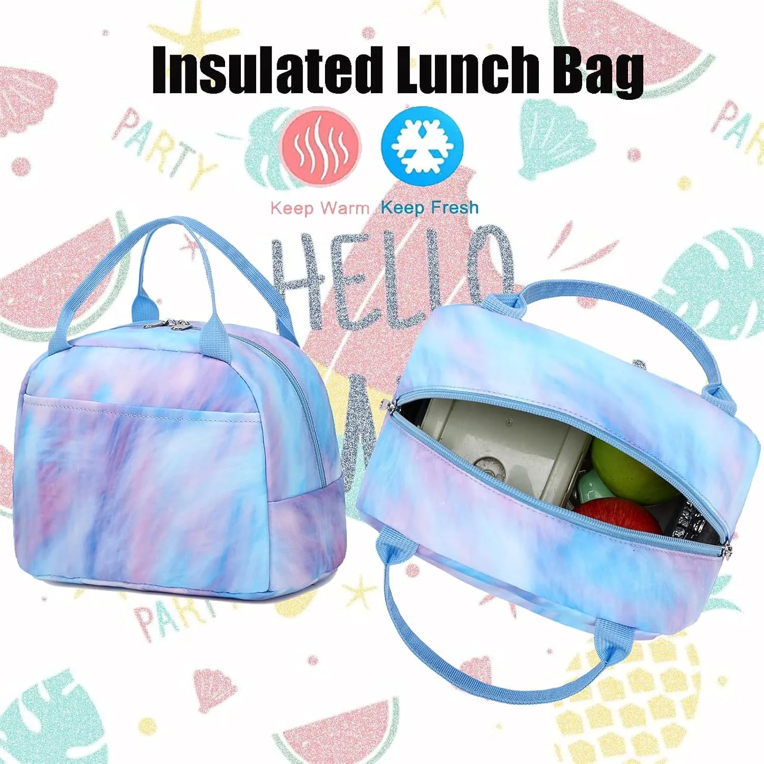 Jumpopack Backpack for Girls School Bag With Lunch Box - Kids Bookbag for Teen Girls