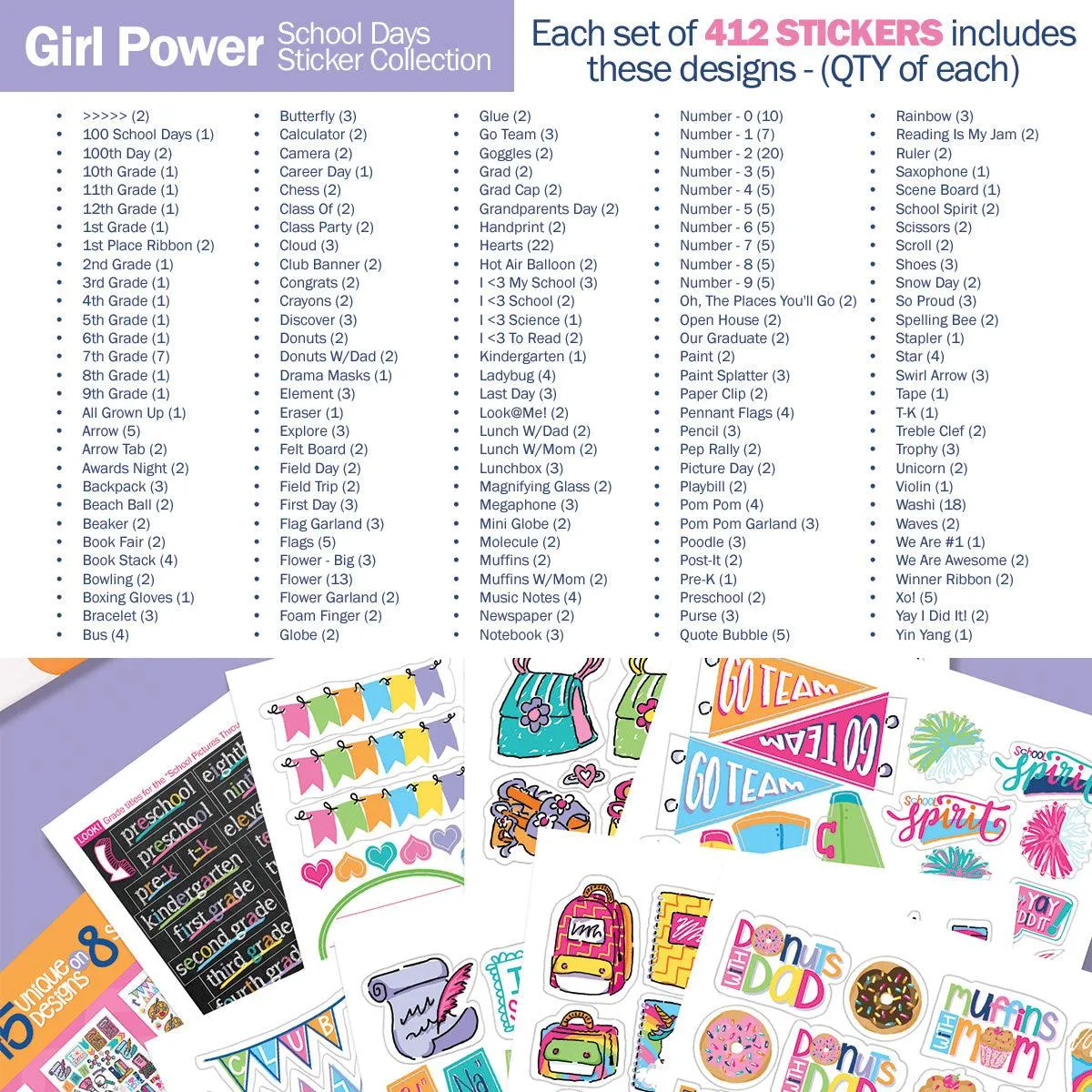 JUST ADDED | ALL the Stickers Bundle | EIGHT Sticker Sets | Includes 3760  Stickers | HOT Deal