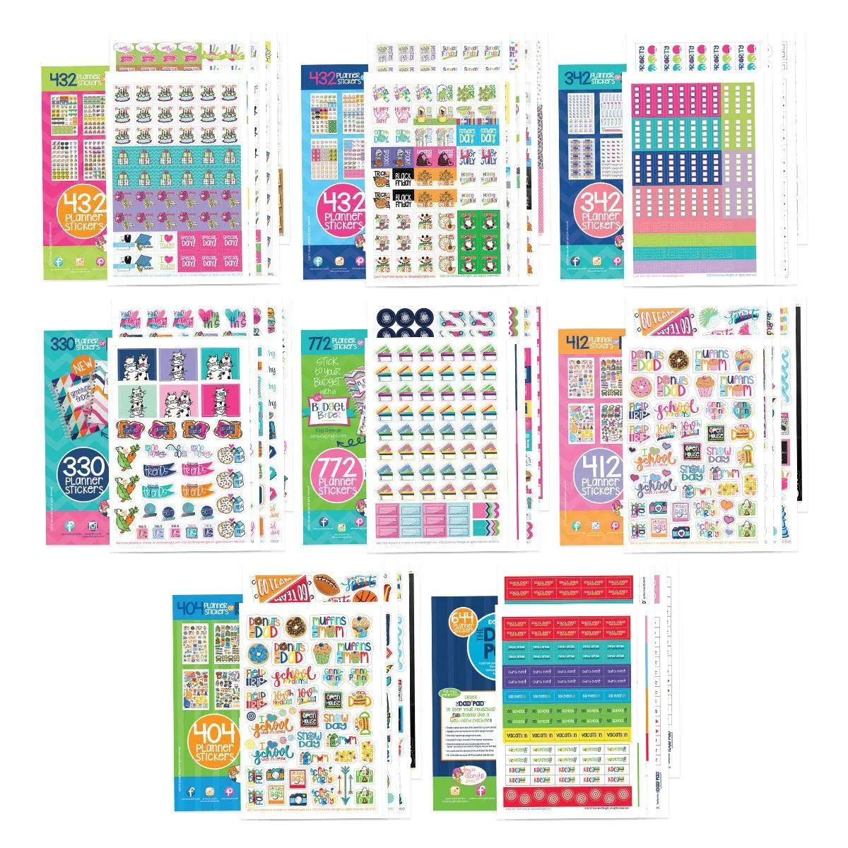 JUST ADDED | ALL the Stickers Bundle | EIGHT Sticker Sets | Includes 3760  Stickers | HOT Deal