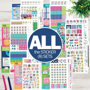 JUST ADDED | ALL the Stickers Bundle | EIGHT Sticker Sets | Includes 3760  Stickers | HOT Deal