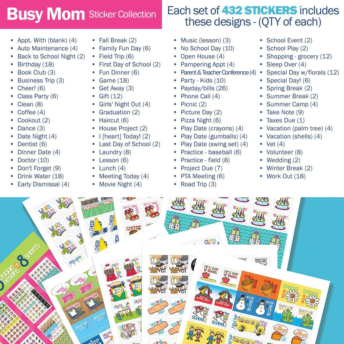 JUST ADDED | ALL the Stickers Bundle | EIGHT Sticker Sets | Includes 3760  Stickers | HOT Deal