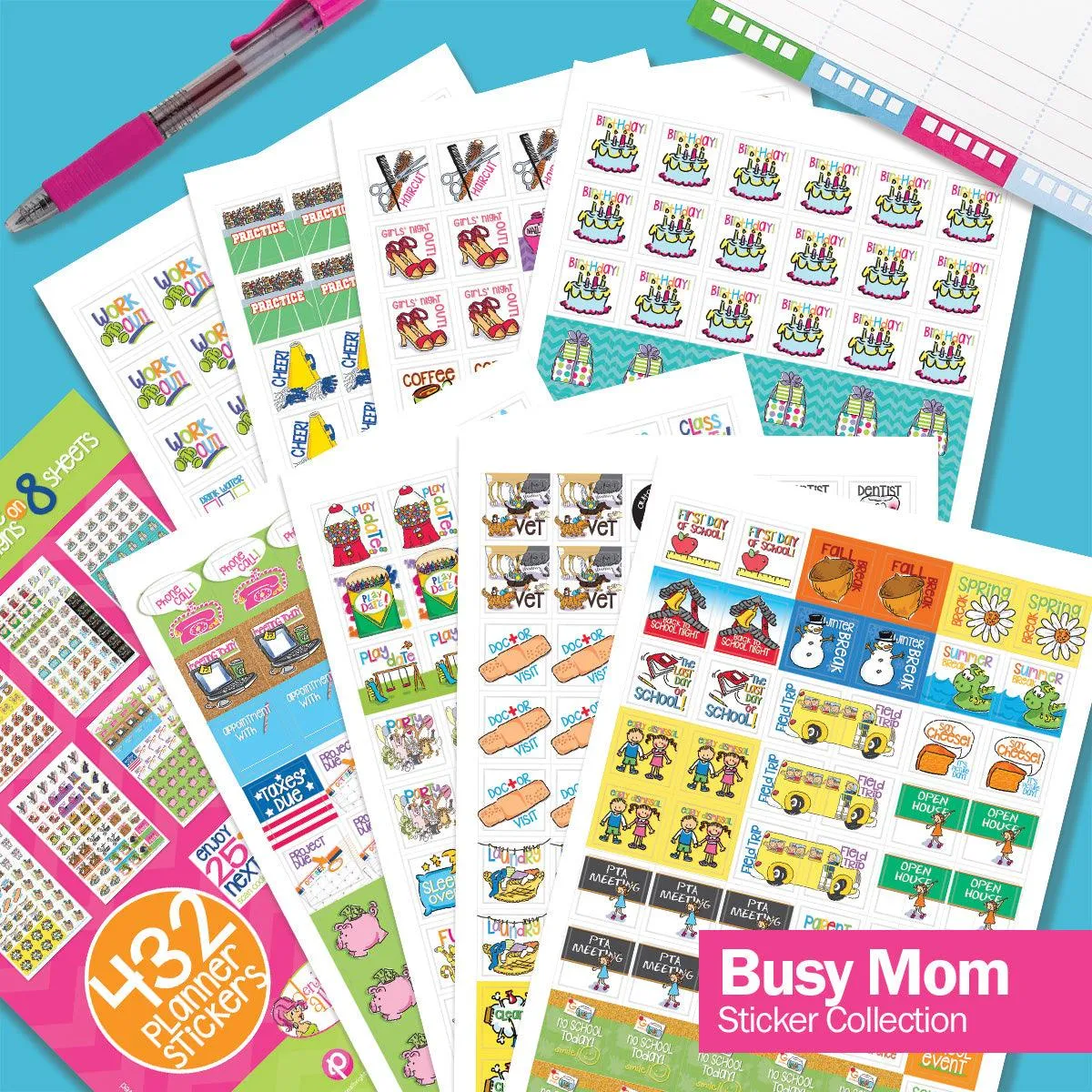JUST ADDED | ALL the Stickers Bundle | EIGHT Sticker Sets | Includes 3760  Stickers | HOT Deal