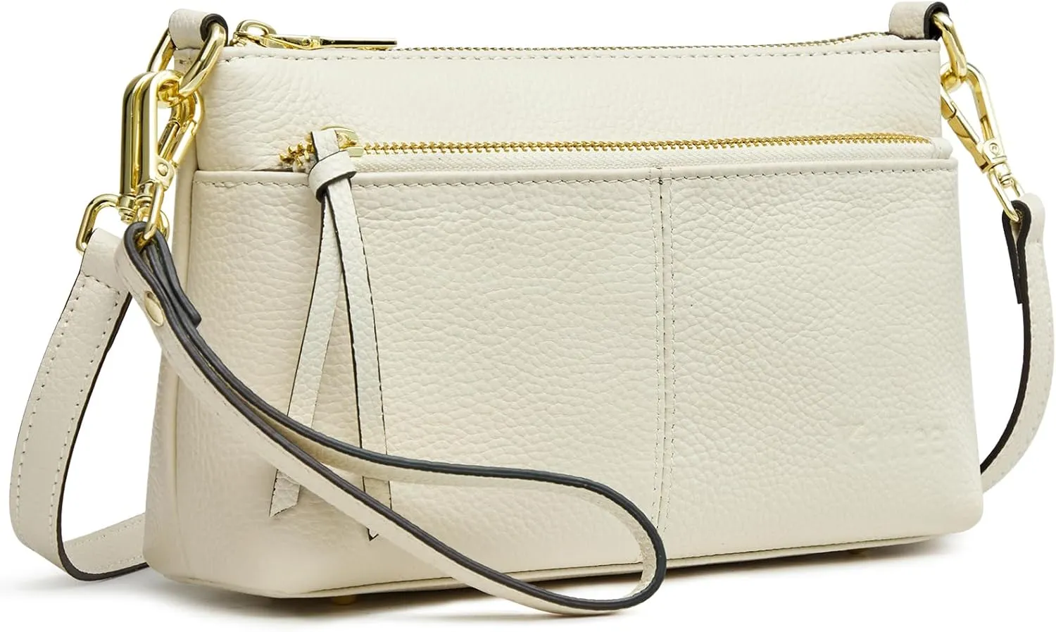 Kattee Leather Crossbody Bags for Women, Small Wristlet Purses for Women