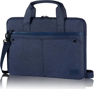 KCY Laptop Bag Case 13 13.3 14 Inch with Shoulder Starp, Waterproof Slim Computer Sleeve Compatible with MacBook Air 13 M1/M2, MacBook Pro 13/14, 13.5” Surface Laptop 5/4, Chromebook 14, Blue