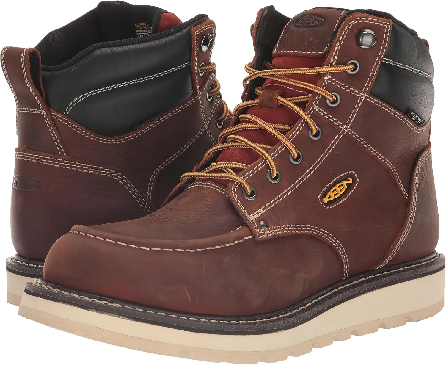 KEEN Utility Men's Cincinnati 6" Waterproof Soft Toe Wedge Work Boots