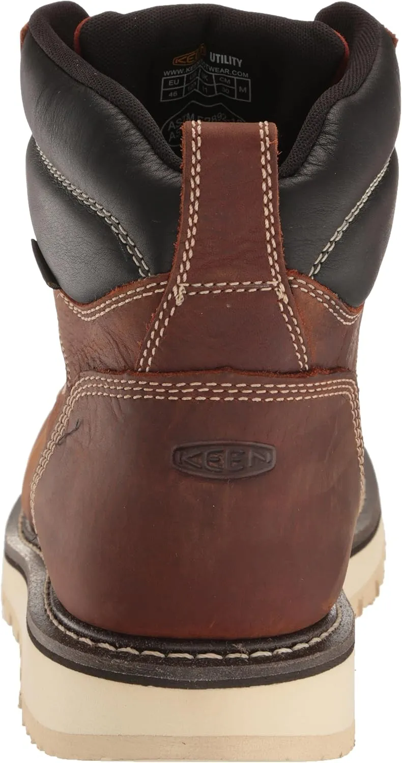 KEEN Utility Men's Cincinnati 6" Waterproof Soft Toe Wedge Work Boots