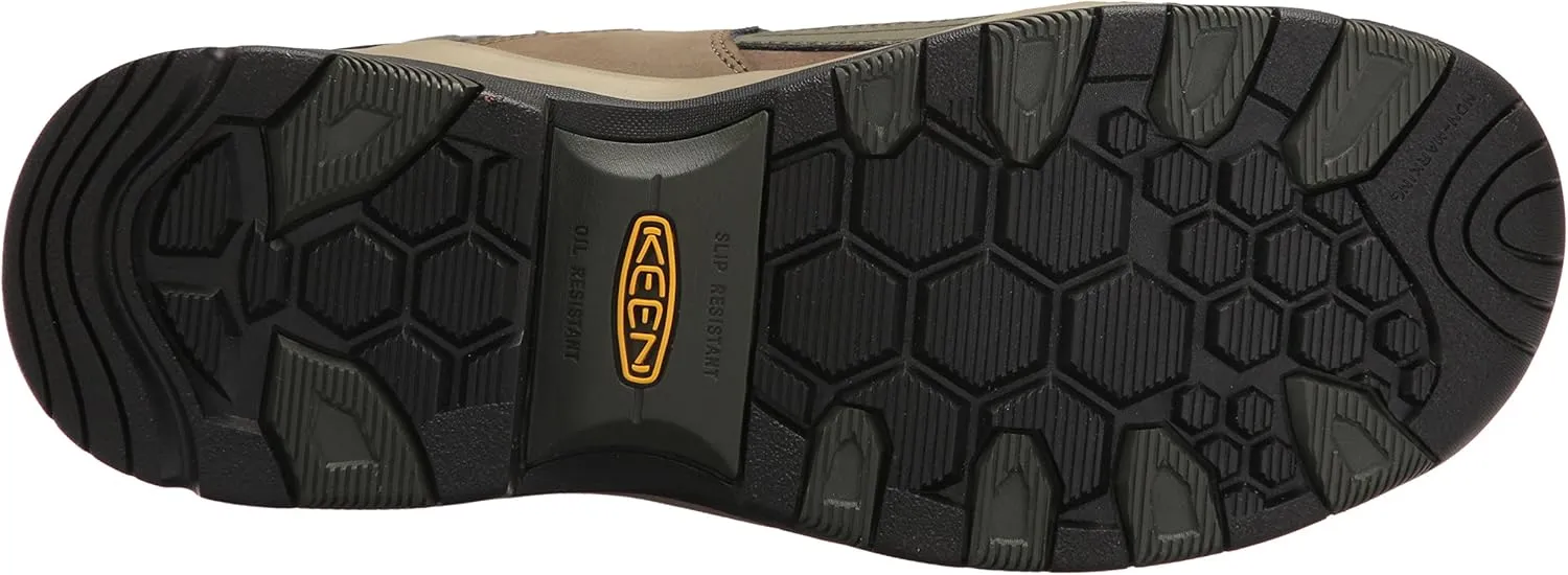KEEN Utility Men's Davenport Mid Height Leather Composite Toe Waterproof Work Boot