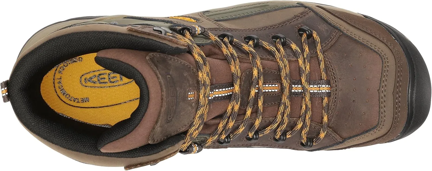 KEEN Utility Men's Davenport Mid Height Leather Composite Toe Waterproof Work Boot