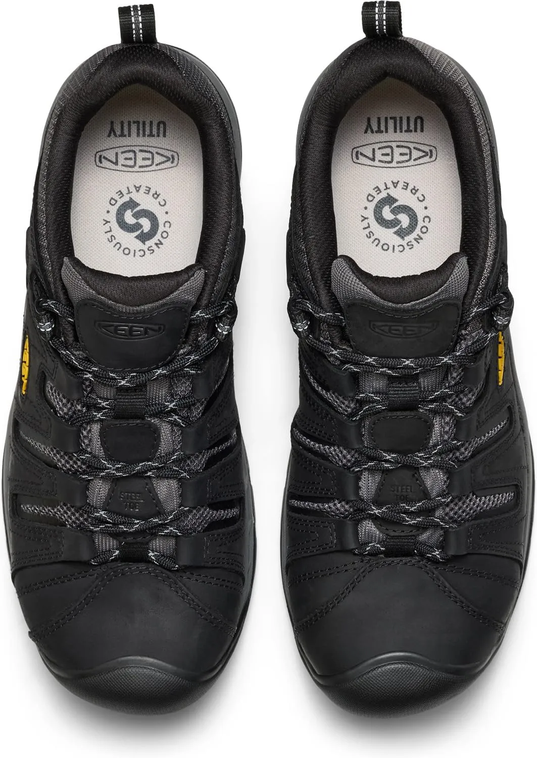 KEEN Utility Men's Flint 2 Versatread Non Slip Low Height Steel Toe Durable Work Shoes