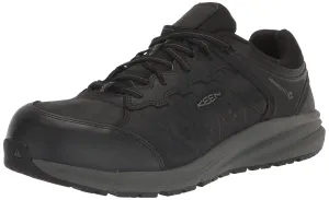 KEEN Utility Men's Vista Energy  Low Composite Toe ESD Leather Industrial Work Shoe 11 Black/Gun Metal