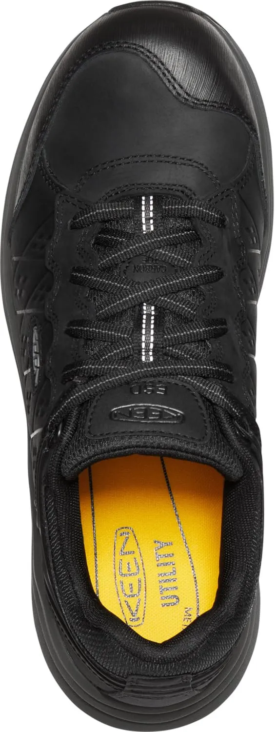 KEEN Utility Men's Vista Energy  Low Composite Toe ESD Leather Industrial Work Shoe 11 Black/Gun Metal