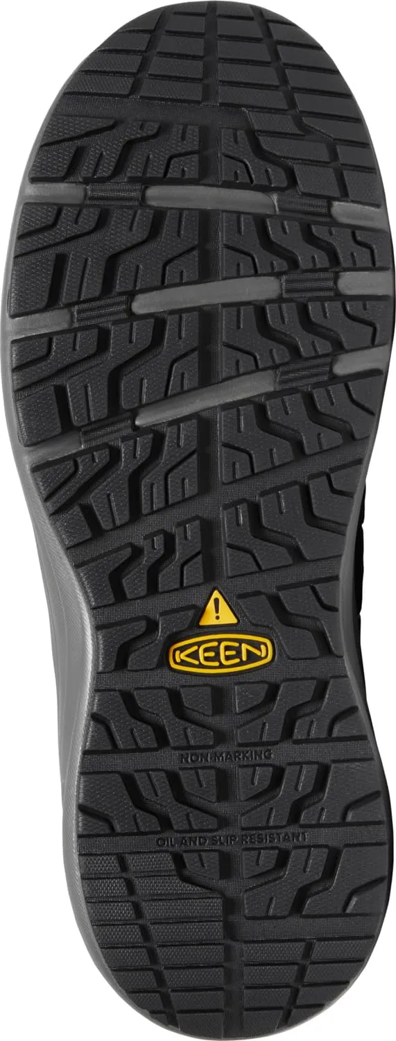 KEEN Utility Men's Vista Energy  Low Composite Toe ESD Leather Industrial Work Shoe 11 Black/Gun Metal