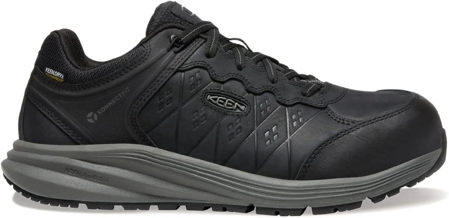 KEEN Utility Men's Vista Energy  Low Composite Toe Waterproof Leather Industrial Work Shoe