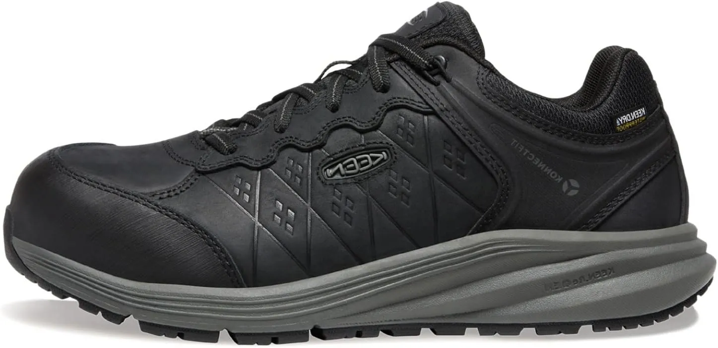 KEEN Utility Men's Vista Energy  Low Composite Toe Waterproof Leather Industrial Work Shoe