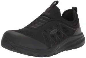 KEEN Utility Men's Vista EnergyShiftLow Height Composite ToeESDSlipOnIndustrial Work Shoe 8 Black/Black