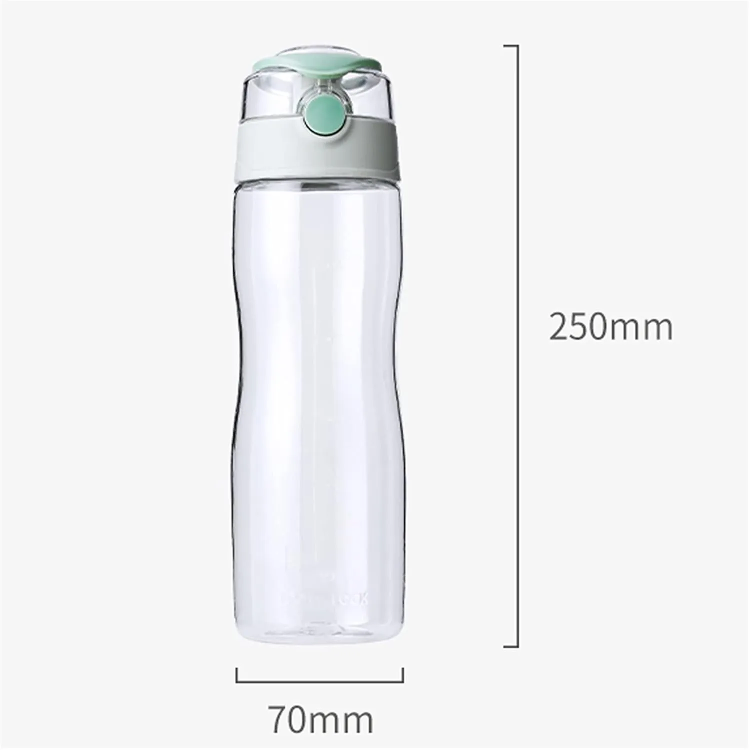 kettles Large Capacity Plastic Water Bottles with One-Click Push Button,Durable Portable Sports Bottles,Leakproof Cups Sealed Lid canteen(D)
