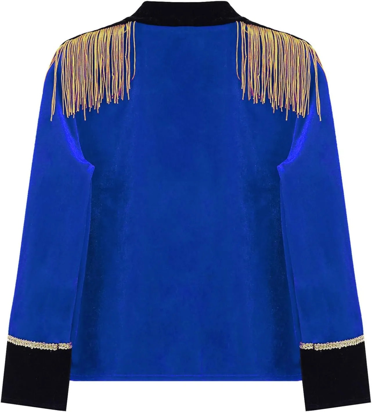Kids Boys Drum Major Costume Children's Marching Band Uniform Long Sleeve Tassels Jacket