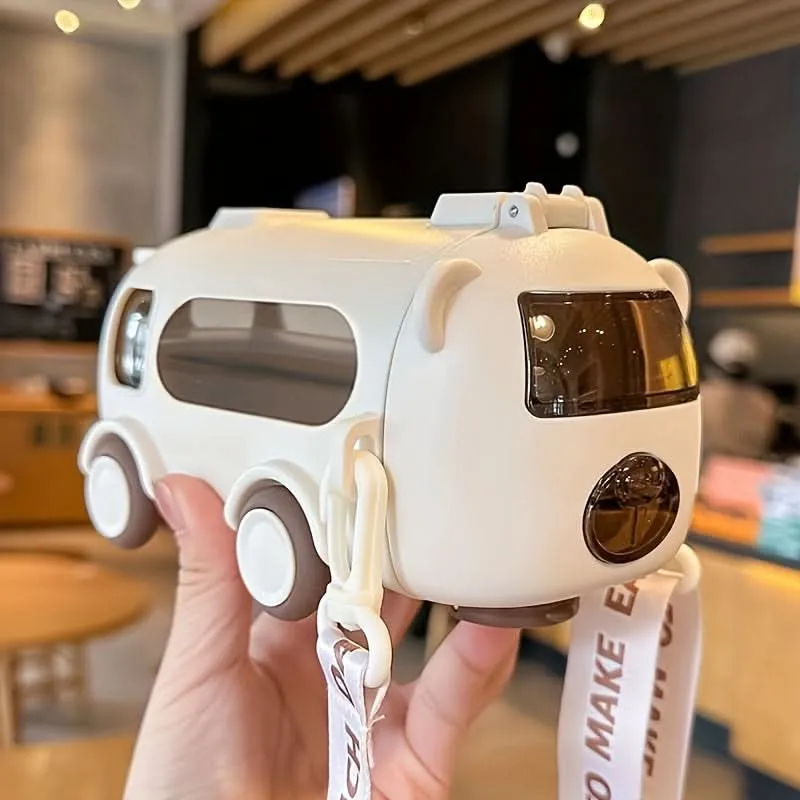 Kids Bus Design Shatterproof Water Bottle