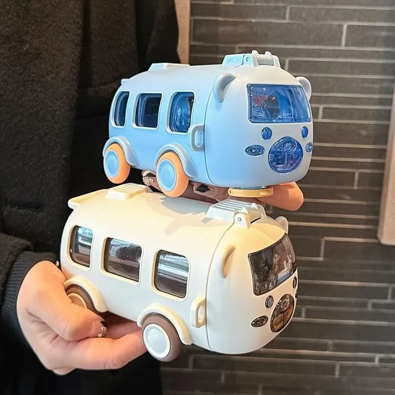 Kids Bus Design Shatterproof Water Bottle
