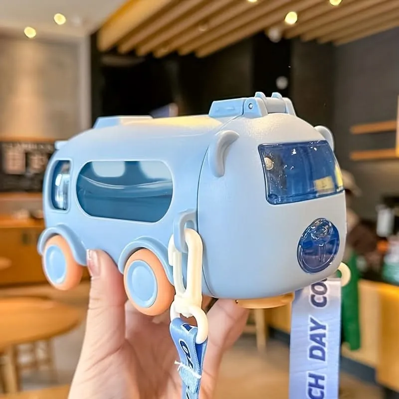 Kids Bus Design Shatterproof Water Bottle