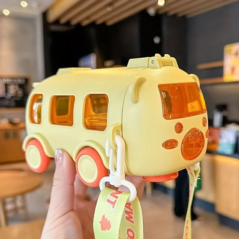 Kids Bus Design Shatterproof Water Bottle