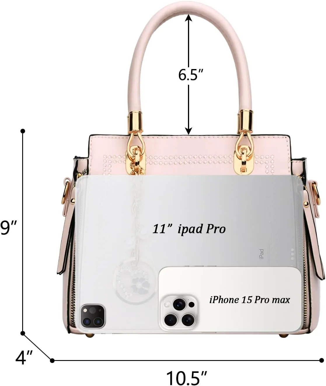 KKXIU Stylish Women Satchel Purses and Handbags Vegan Leather Top Handle Shoulder Crossbody Bag