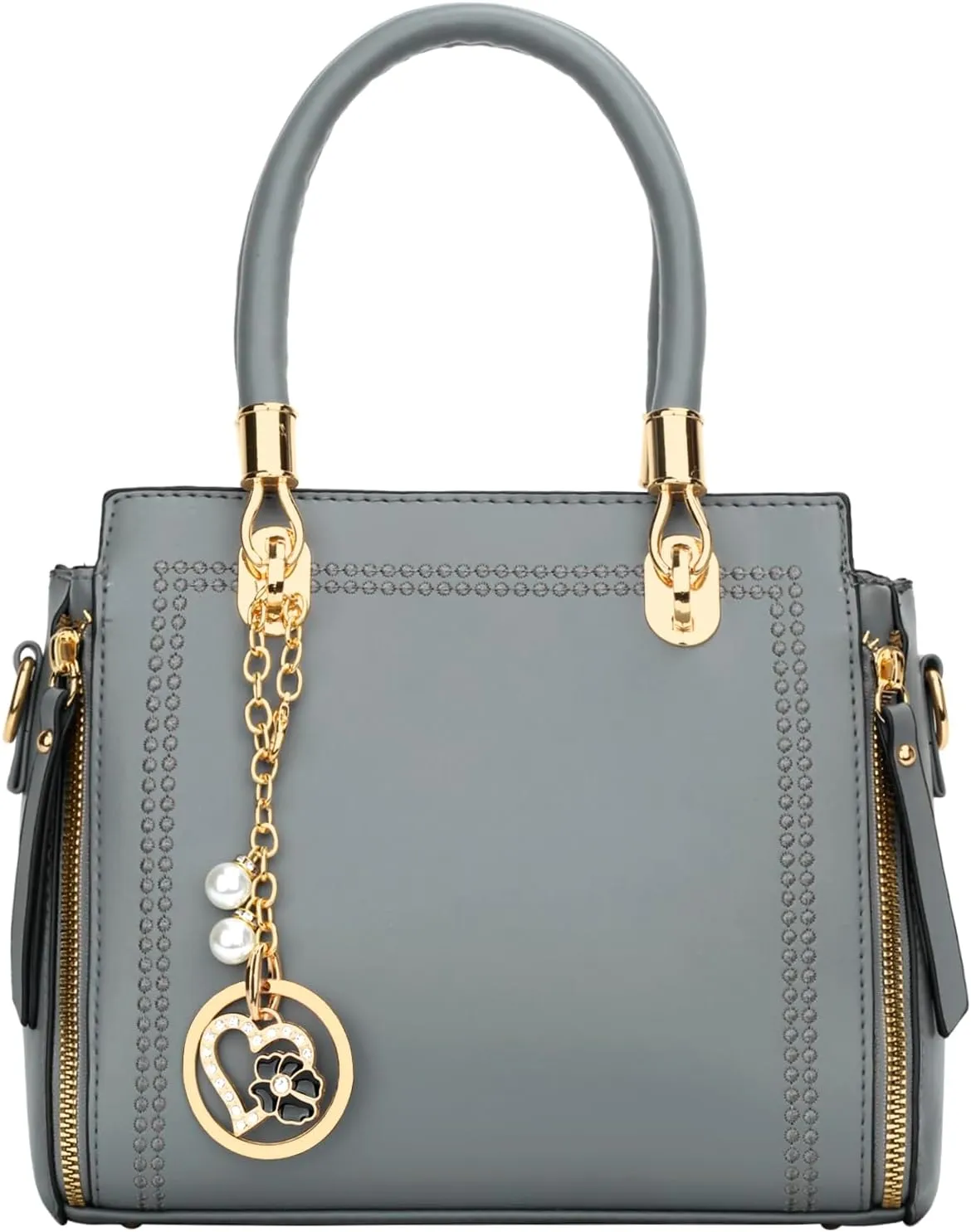 KKXIU Stylish Women Satchel Purses and Handbags Vegan Leather Top Handle Shoulder Crossbody Bag