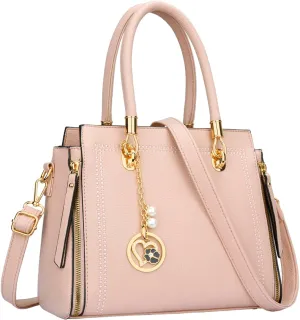 KKXIU Stylish Women Satchel Purses and Handbags Vegan Leather Top Handle Shoulder Crossbody Bag