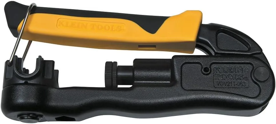 Klein Tools VDV211-063 Compression Crimper, Wire and Coaxial Crimper for Indoor and Outdoor Cabling