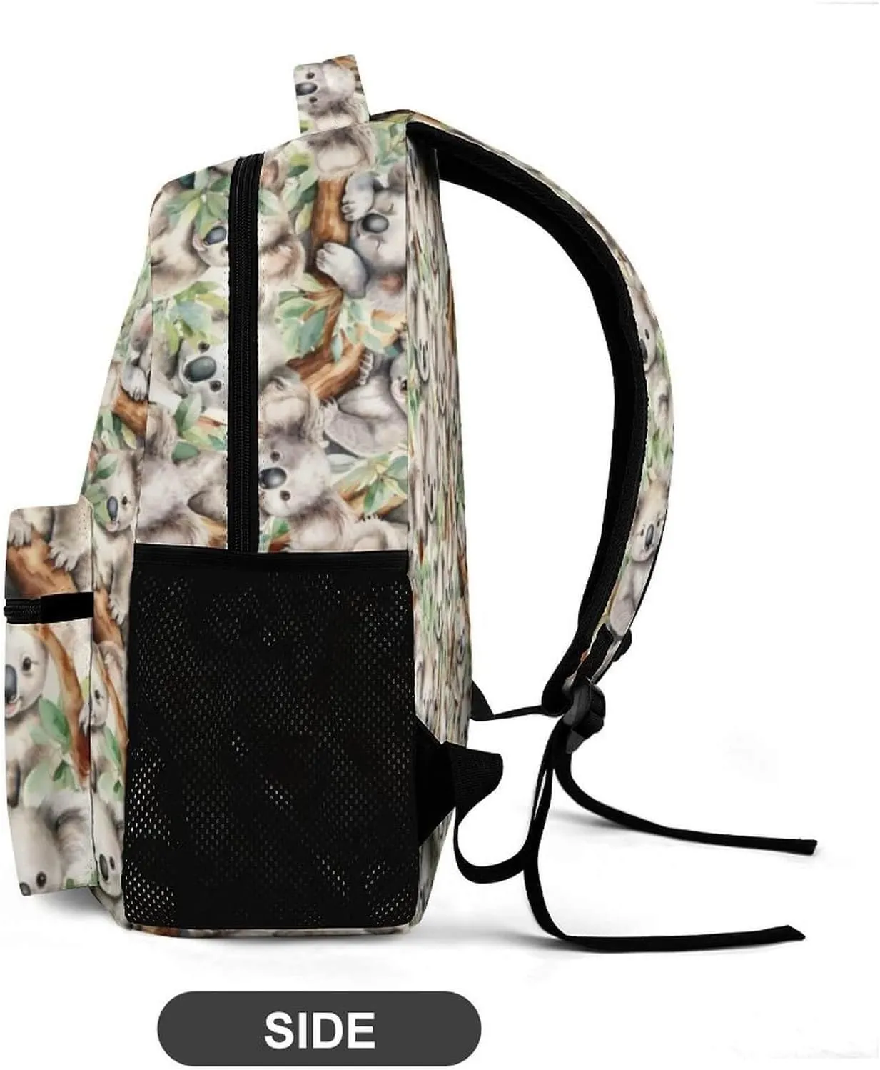 Koala Backpack for Kids Girls Boys School, 16 Inches Cute Koala Theme Bookbag, Adjustable, Lightweight, Large Capacity, Colorful Koala Backpack for School