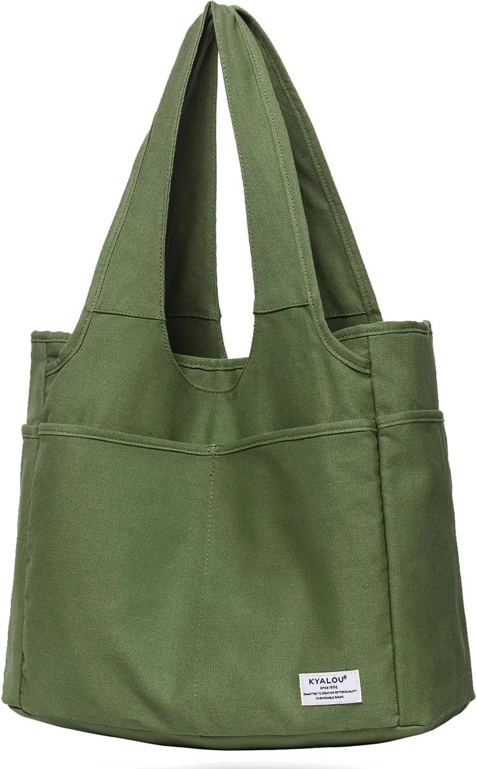 KYALOU Utility Large Tote Bag, Women Casual Shoulder Bags for Work Gym Beach Travel Shopping Grocery College