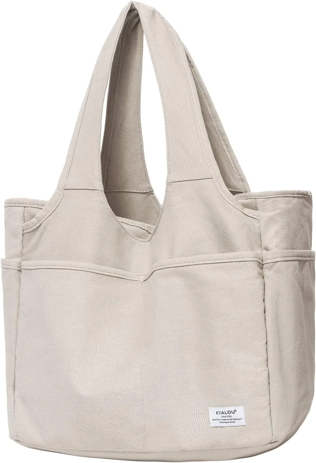 KYALOU Utility Large Tote Bag, Women Casual Shoulder Bags for Work Gym Beach Travel Shopping Grocery College