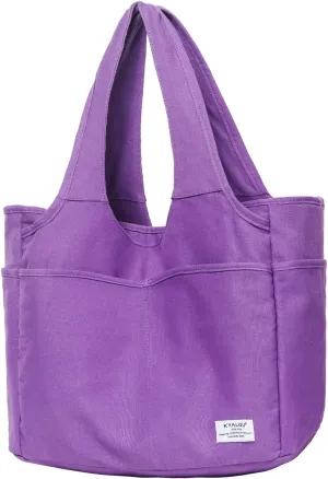 KYALOU Utility Large Tote Bag, Women Casual Shoulder Bags for Work Gym Beach Travel Shopping Grocery College