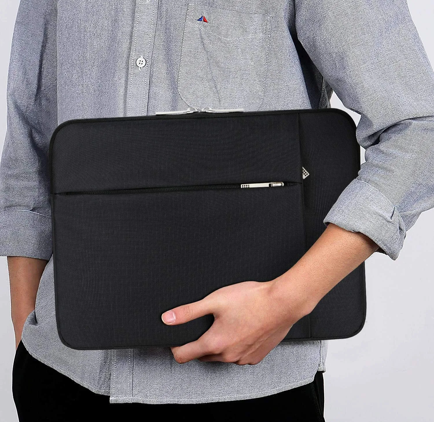 Lacdo 13 inch Laptop Sleeve Case for 13 inch New MacBook Air M4 A3240 2025, M3 A3113, M2 A2681, M1 A2337 | 13" MacBook Pro M2/M1 A2338 A2251 A2289 | 13" iPad Air M3/iPad Pro M4 Computer Bag, Black