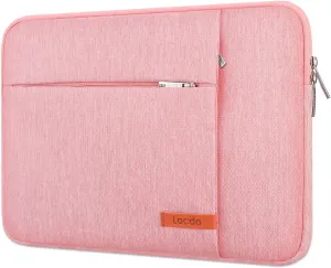 Lacdo 13 inch Laptop Sleeve Case for 13 inch New MacBook Air M4 A3240 2025, M3 A3113, M2 A2681, M1 A2337 | 13" MacBook Pro M2/M1 A2338 A2251 A2289 | 13" iPad Air M3/iPad Pro M4 Computer Bag, Peach