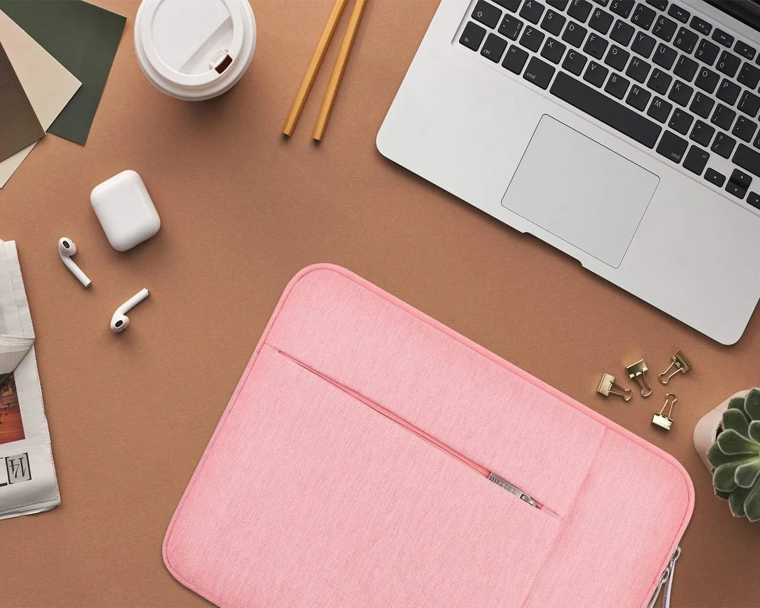 Lacdo 13 inch Laptop Sleeve Case for 13 inch New MacBook Air M4 A3240 2025, M3 A3113, M2 A2681, M1 A2337 | 13" MacBook Pro M2/M1 A2338 A2251 A2289 | 13" iPad Air M3/iPad Pro M4 Computer Bag, Peach